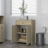 vidaXL Armadio da Bagno Rovere Sonoma 60x33x80 cm in Truciolato