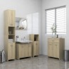 vidaXL Armadio da Bagno Rovere Sonoma 60x33x80 cm in Truciolato