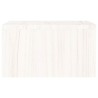 Supporto per Monitor Bianco 50x27x15 cm Legno Massello di Pino