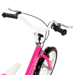 vidaXL Bici per Bambini 16 Pollici Nera e Rosa