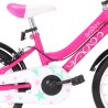 vidaXL Bici per Bambini 16 Pollici Nera e Rosa