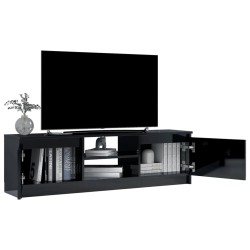 vidaXL Mobile TV Nero Lucido 120x30x35,5 cm in Truciolato