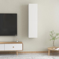 vidaXL Mobili TV Bianchi 2 pz 30,5x30x60 cm in Legno ingegnerizzato