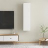 vidaXL Mobili TV Bianchi 2 pz 30,5x30x60 cm in Legno ingegnerizzato