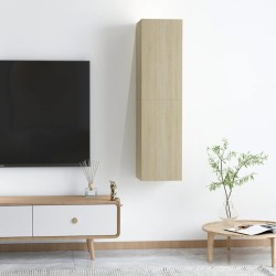 vidaXL Mobili TV Rovere Sonoma 2 pz 30,5x30x60 cm in Truciolato