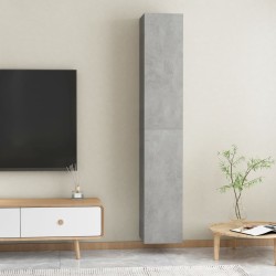 vidaXL Mobili TV Grigio Cemento 2 pz 30,5x30x90 cm in Truciolato