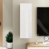 vidaXL Mobile TV Bianco Lucido 30,5x30x90 cm in Truciolato