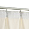 vidaXL Tende Oscuranti con Ganci 2 pz Crema in Velluto 140x245 cm