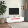 vidaXL Mobile Porta TV con Luci LED Bianco 160x35x40 cm