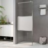 vidaXL Parete per Doccia Walk-in Vetro Semi Smerigliato ESG 90x195 cm