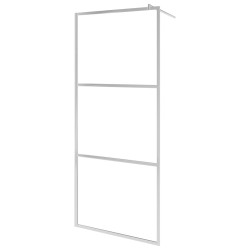 vidaXL Parete per Doccia Walk-in Vetro Semi Smerigliato ESG 90x195 cm