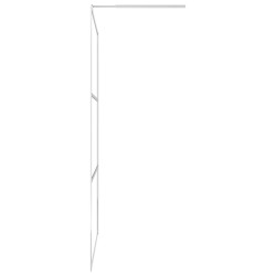 vidaXL Parete per Doccia Walk-in Vetro Semi Smerigliato ESG 90x195 cm