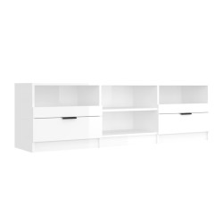 vidaXL Mobile per TV Bianco Lucido 150x33,5x45cm Legno Ingegnerizzato