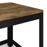 vidaXL Tavolino Salotto Marrone Scuro e Nero 90x45x45cm in MDF e Ferro