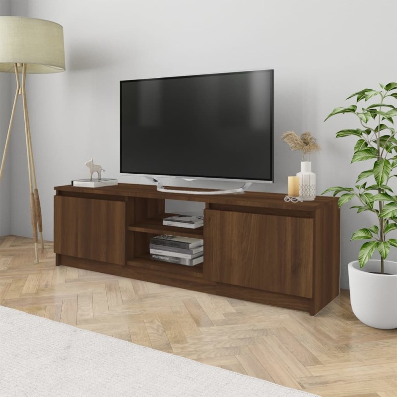 vidaXL Mobile TV Rovere Marrone 120x30x35,5 cm in Legno ingegnerizzato