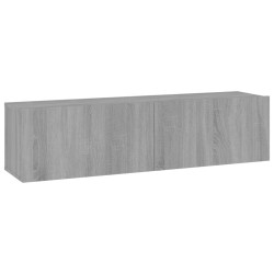 vidaXL Mobile Muro TV Grigio Sonoma 120x30x30cm Legno Ingegnerizzato