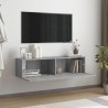 vidaXL Mobile Muro TV Grigio Sonoma 120x30x30cm Legno Ingegnerizzato