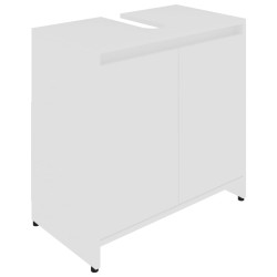 vidaXL Armadio da Bagno Bianco 60x33x61 cm in Truciolato