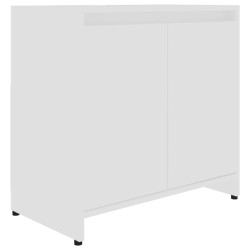 vidaXL Armadio da Bagno Bianco 60x33x61 cm in Truciolato