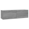 vidaXL Libreria Grigio Sonoma 100x30x30 cm in Legno Ingegnerizzato