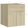 vidaXL Mobile Sottolavabo Rovere Sonoma 41x38,5x46 cm in Truciolato