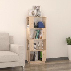 vidaXL Libreria/Divisorio 51x25x132 cm in Legno Massello di Pino