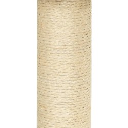 Albero per Gatti con Tiragraffi in Sisal Crema 63 cm