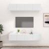 vidaXL Mobili TV 4 pz Bianchi 80x30x30 cm in Legno ingegnerizzato