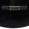 vidaXL Chitarra Classica per Principianti con Custodia Nera 3/4 36"