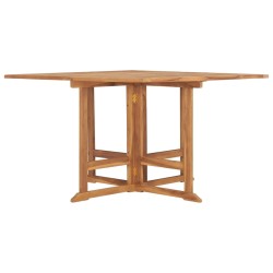 vidaXL Tavolo da Giardino Pieghevole 110x110x75 cm in Massello di Teak