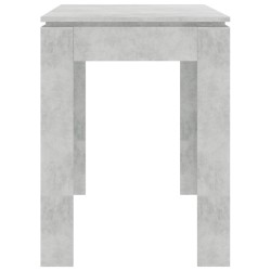 vidaXL Tavolo da Pranzo Grigio Cemento 120x60x76 cm in Truciolato