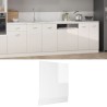 Pannello Lavastoviglie Bianco Lucido 59,5x3x67 cm Truciolato