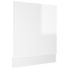 Pannello Lavastoviglie Bianco Lucido 59,5x3x67 cm Truciolato