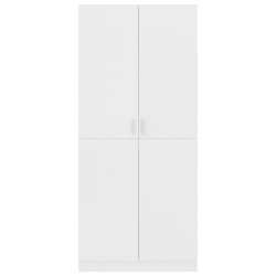 vidaXL Armadio Bianco 80x52x180 cm in Legno Ingegnerizzato