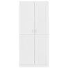 vidaXL Armadio Bianco 80x52x180 cm in Legno Ingegnerizzato