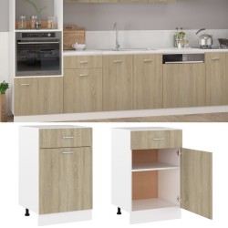 vidaXL Armadio con Cassetto Rovere Sonoma 50x46x81,5 cm in Truciolato