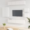 vidaXL Set Mobili Porta TV 8pz Bianco in Legno ingegnerizzato