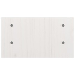 vidaXL Supporto per Monitor Bianco 50x27x15 cm Legno Massello di Pino