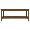 vidaXL Tavolino da Salotto Miele 110x55x45 cm Legno Massello di Pino