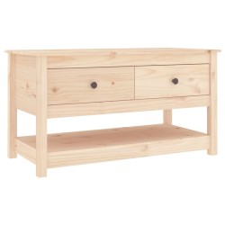 vidaXL Tavolino da Salotto 102x49x55 cm in Legno Massello di Pino