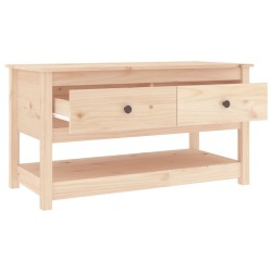 vidaXL Tavolino da Salotto 102x49x55 cm in Legno Massello di Pino