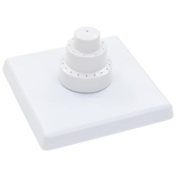 vidaXL Fontana da Piscina 13 pz Bianco