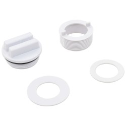 vidaXL Fontana da Piscina 13 pz Bianco