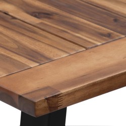 vidaXL Tavolo da Pranzo in Legno Massello di Acacia 180x90 cm