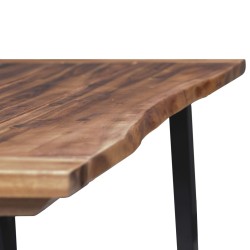 vidaXL Tavolo da Pranzo in Legno Massello di Acacia 180x90 cm