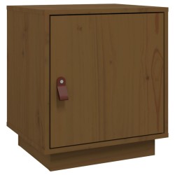 vidaXL Comodino Miele 40x34x45 cm in Legno Massello di Pino