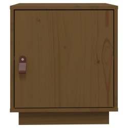 vidaXL Comodino Miele 40x34x45 cm in Legno Massello di Pino