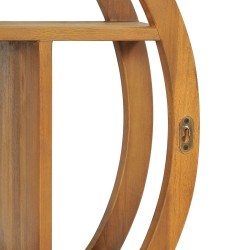 Mensola Yin Yang 60x15x60 cm in Legno Massello di Teak