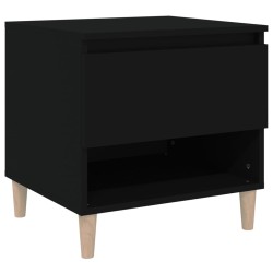 vidaXL Comodino Nero 50x46x50 cm in Legno ingegnerizzato