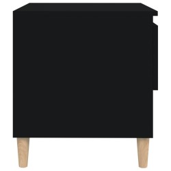 vidaXL Comodino Nero 50x46x50 cm in Legno ingegnerizzato